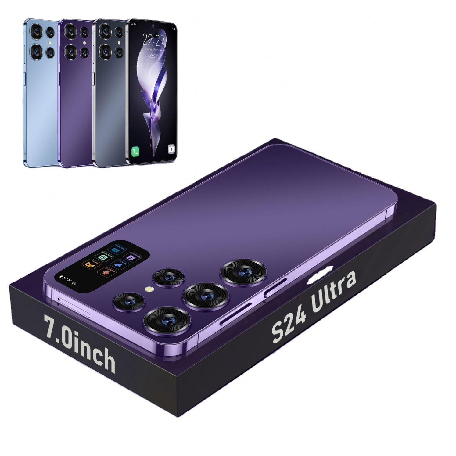 New design Original Custom S24 Ultra Unlocked Cell Phone Big Screen 5G smartphone 16gb + 1TB Android13.0 smart phone